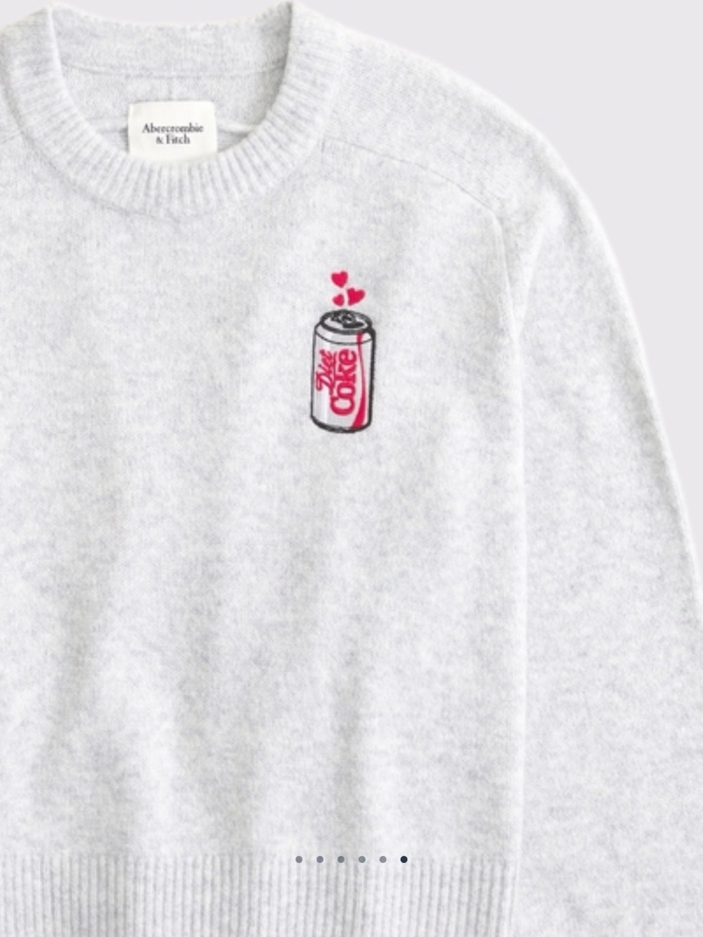 NWT Abercrombie & Fitch Diet Coke Madeline sweater, size small